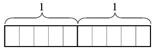 Which division problem can be described using this model? A. 2÷1/10 B. 2÷1/5 C. 1÷1/10 D-example-1