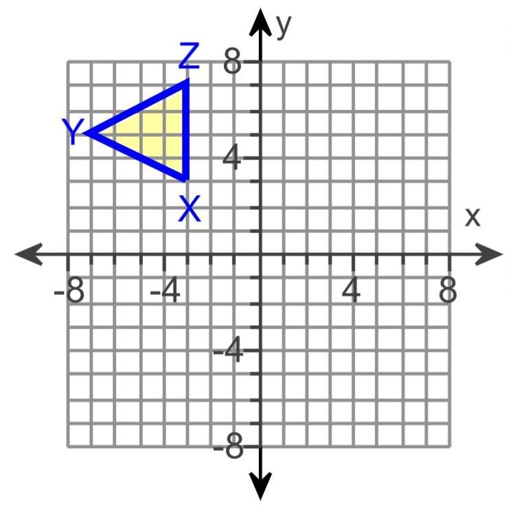 PLEASE I NEED HELP ASAP THIS IS DUE Rotate XYZ 270 degrees about the origin (0’0) ￼-example-1