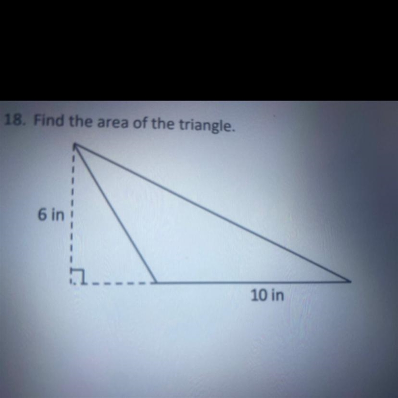 Find the area of the triangle.-example-1