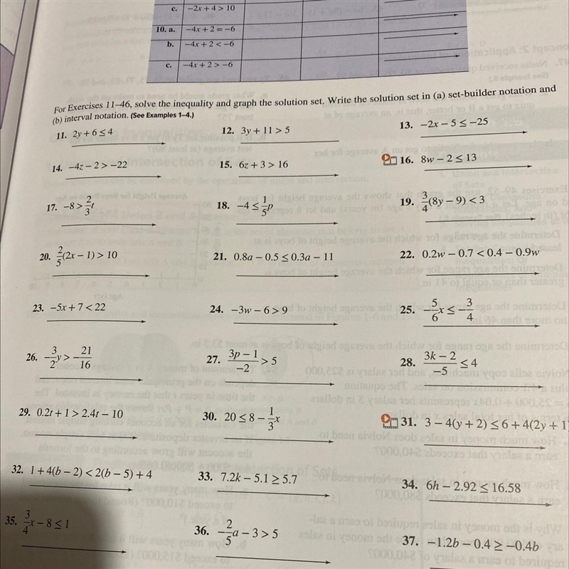 Need help with 14. The answer has to to also be in set builder and standard notation-example-1