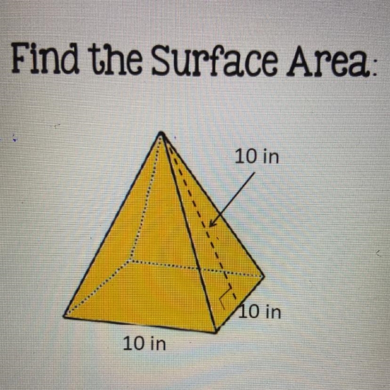 Find the surface area 10in-example-1