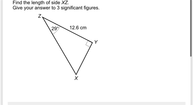 I need to find out the leng of XZ-example-1