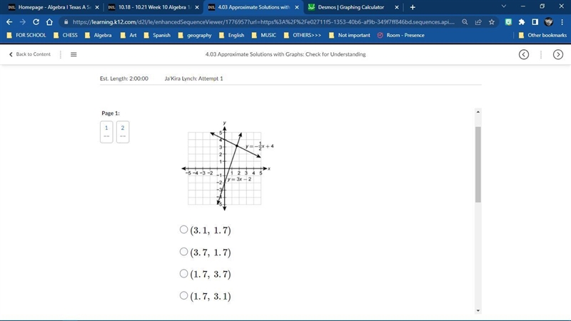 What is an estimate of the coordinates of the solution of the system to the nearest-example-1