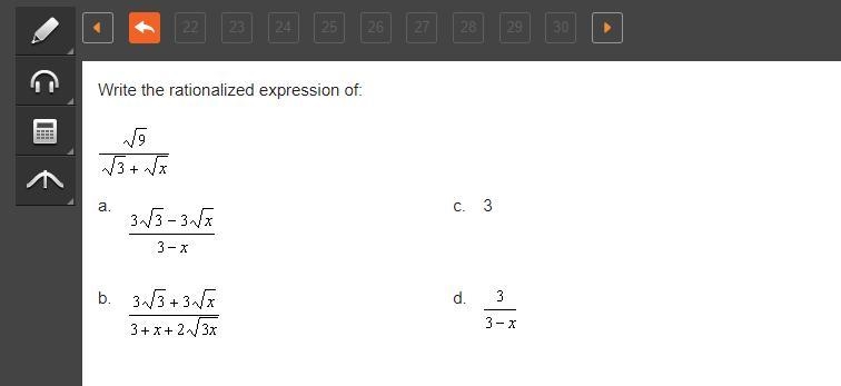 Write the rationalized expression of:-example-1