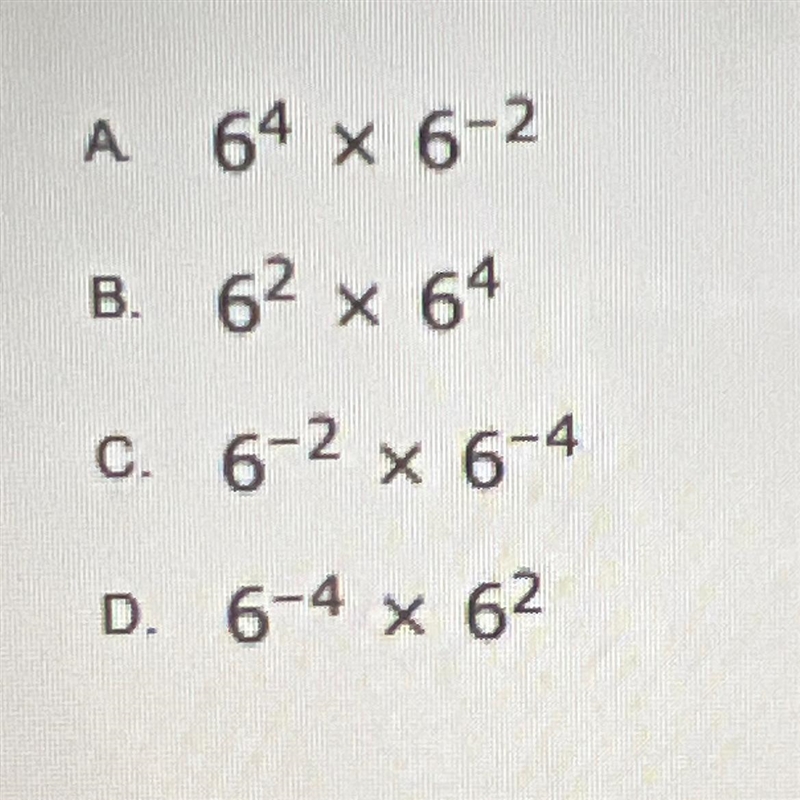 Which expression is equivalent to 1/36?-example-1