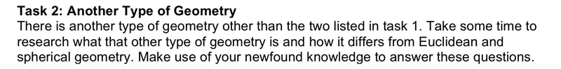 Would the sum of the interior angles of a triangle in this type of geometry be different-example-1