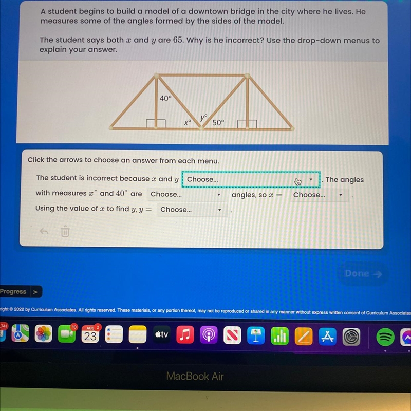 A student begins to build a model of a downtown bridge in the city where he lives-example-1