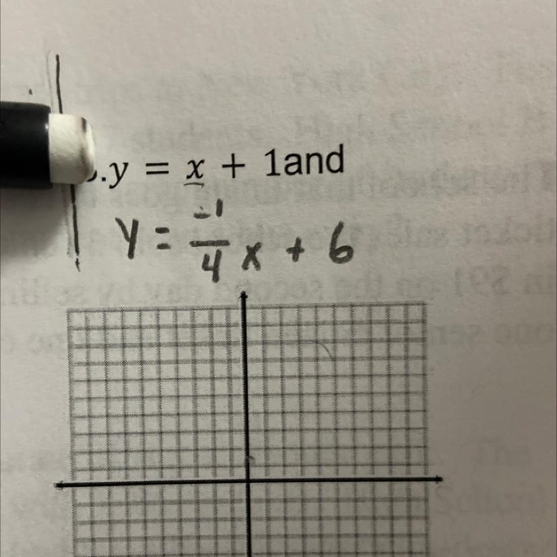 Solving linear systems by graphing calculation￼-example-1