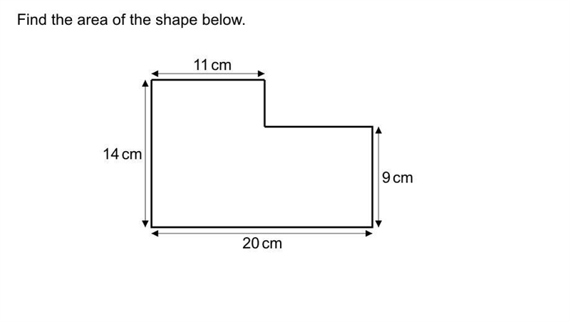 Find the are of the shape below-example-1