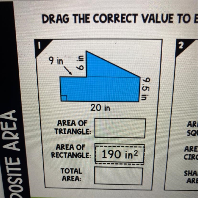 How to find the base of a triangle if your height is 6 inches.-example-1