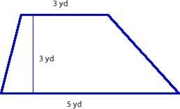 Find the area of the trapezoidA) 24 yd^2B) 64 yd^2C) 32 yd^2D) 12 yd^2-example-1