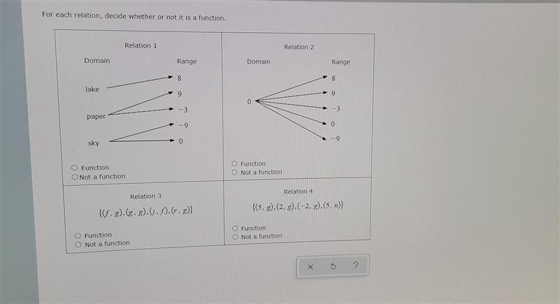 Are these functions or not?​-example-1