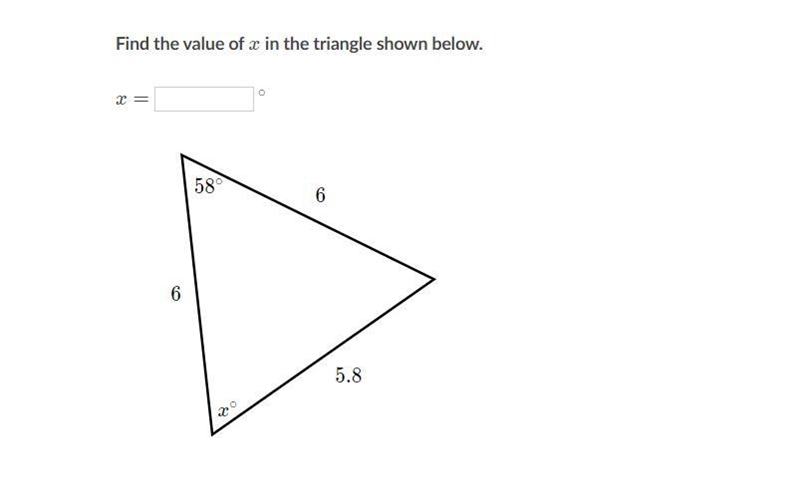 Can I get some help finding the x of the triangle please?-example-1