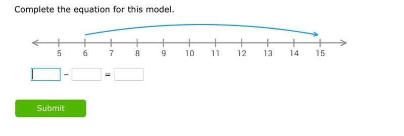 Complete the equation shown on the model-example-1