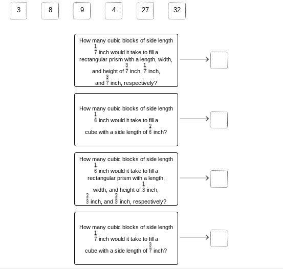 Drag the tiles to the correct boxes to complete the pairs. Match the questions with-example-1