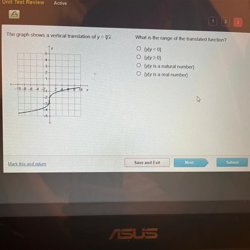 The graph shows a vertical translation of y=√x 4 3- 2 1+ -10-8-6-4-2₁- 2 What is the-example-1