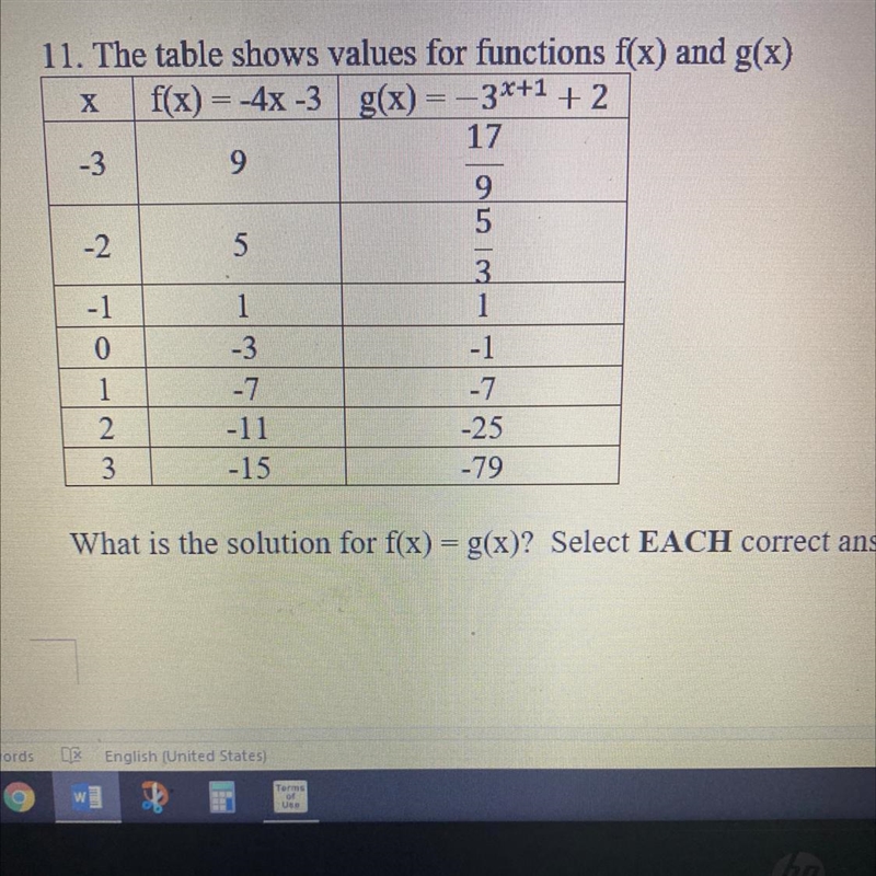 What are the solutions for f(x)g(x)-example-1