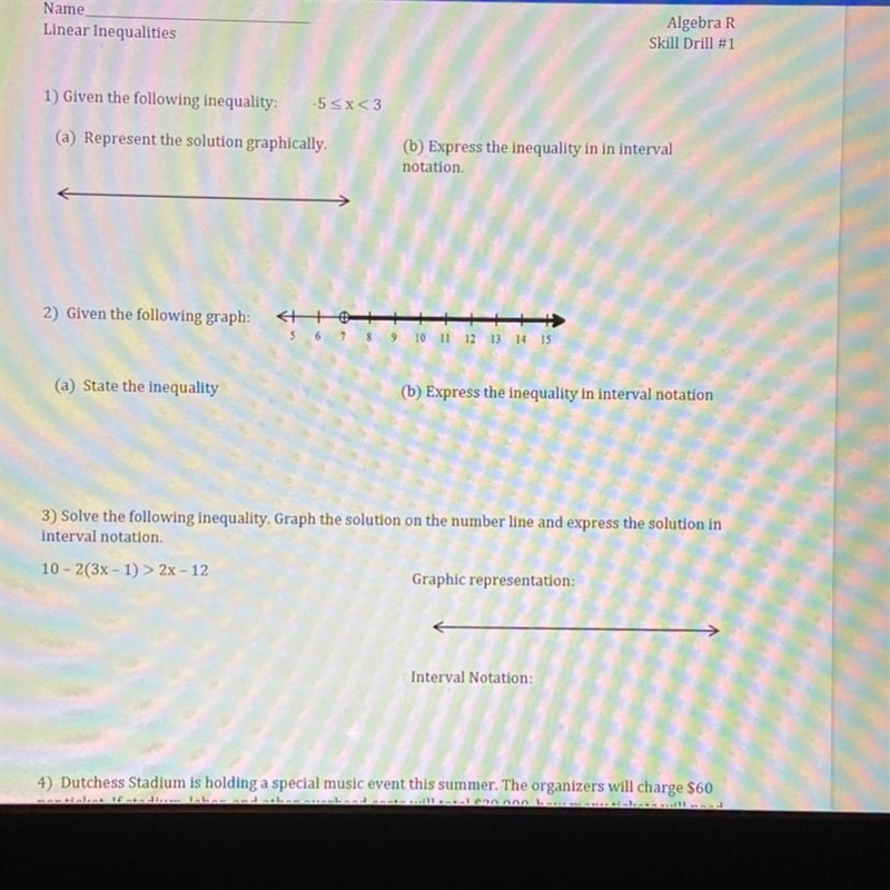 I need these please don’t do the graph for 1 and 3 but do the rest-example-1