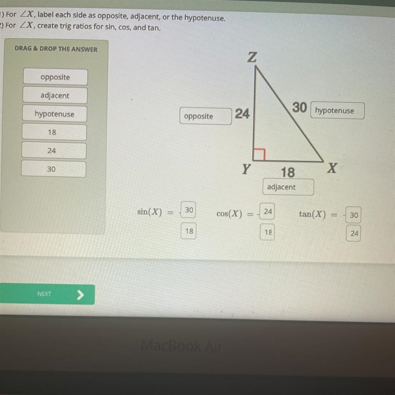 Sun (X)? Cos(X)? Tan(X)? Put in the correct answer!-example-1