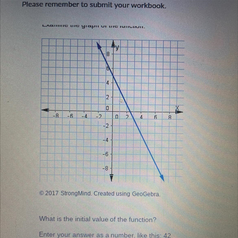 What is the initial value of the function-example-1