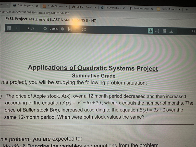 The price of Apple stock, A(X), over a 12 month period decreased and thenincreased-example-1