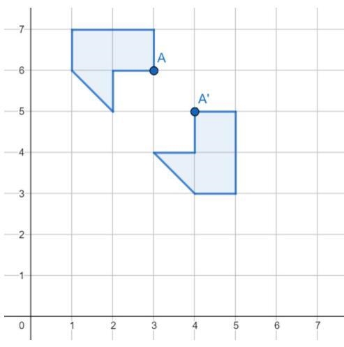 What type of transformation is the image portraying? options: Dilation Reflection-example-1