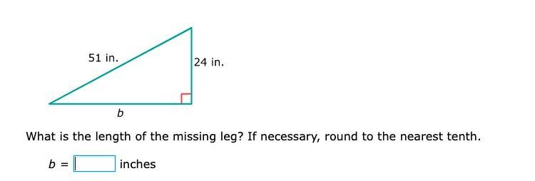 What is the length of the hypotenuse? If necessary, round to the nearest tenth.-example-1