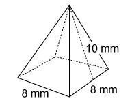 1. Consider the pyramid. (a) Draw and label a net for the pyramid. (b) Determine the-example-1