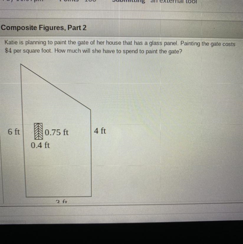 Katie is planning to paint the gate of her house that has a glass panel. Painting-example-1