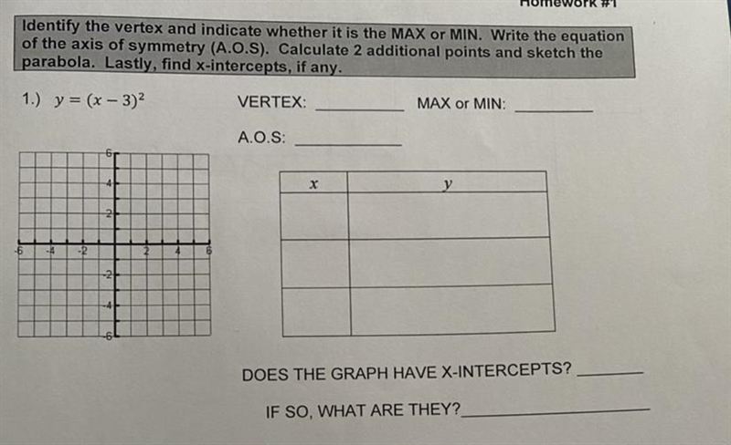 Solve for points. identify the vertex and indicate whether it is max or min.-example-1