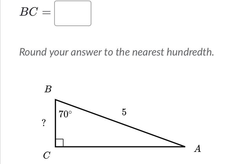 Solve for a side in right triangles-example-1