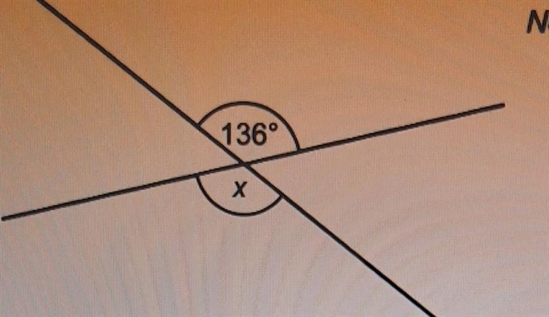 The diagram shows two straight lines work out the value of x ​-example-1