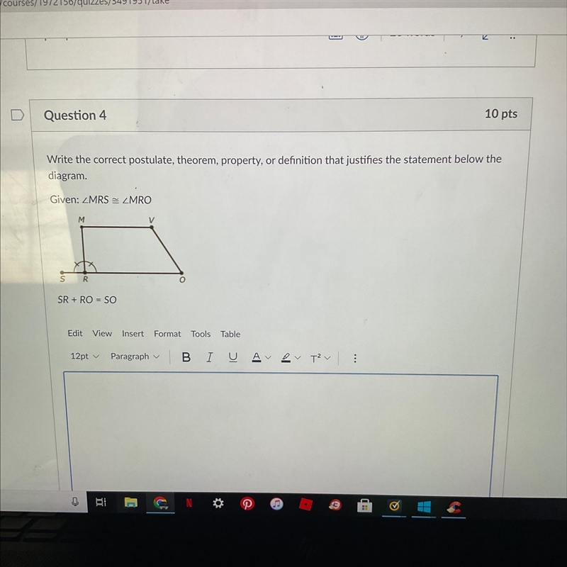 HELPPP PLS Write the correct postulate, theorem, property, or definition that justifies-example-1