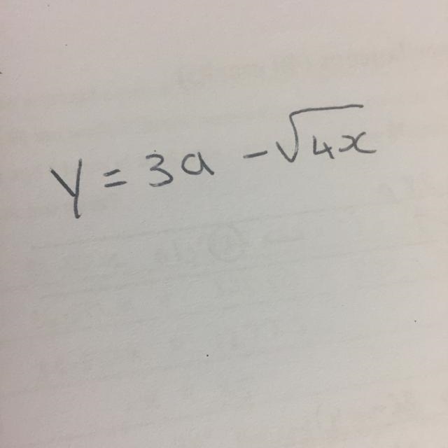 Make x the subject of the following equation:-example-1