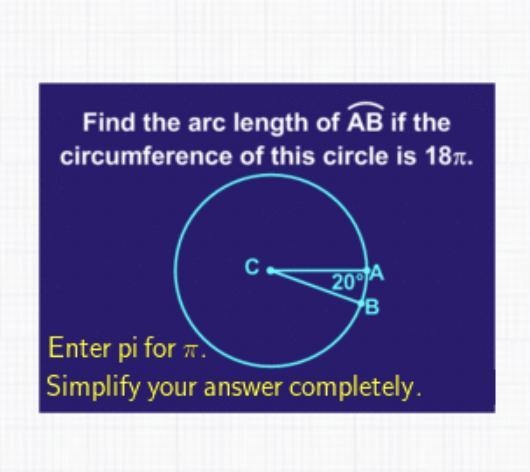 Find the arc length of AB if the circumference of this circle is 187.-example-1