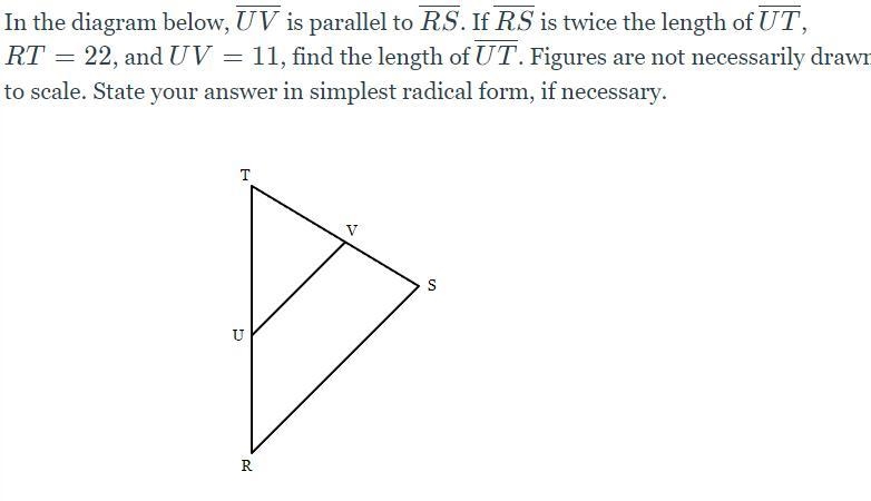 Need Help!!!!!!!!! Solve for side similar triangle-example-1