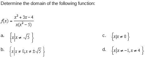 NEED HELP ASAP!!!!!!!!!!!!!!!!!!!!!!!!!!!!!!!!!! picture below. Determine the domain-example-1