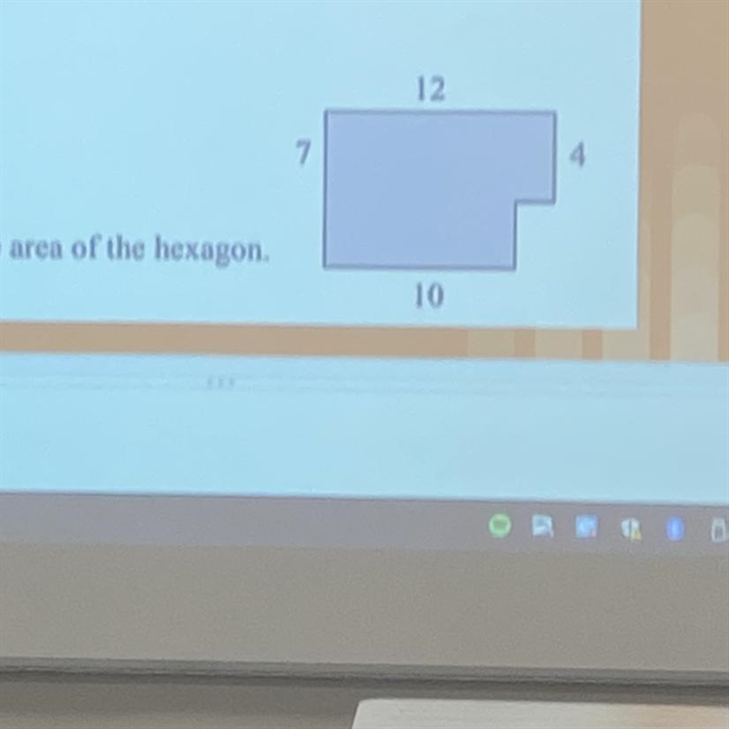 Find the area of the hexagon-example-1