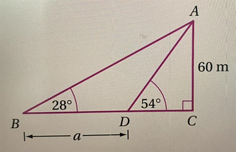 Find the value of the pronumeral ‘a’ correct to 1 decimal place.-example-1