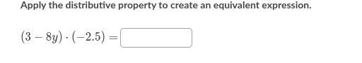 What is (3-8y)x(-2.5)-example-1