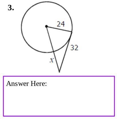 Find the value of x in each circle. Show your work to justify your answer.-example-1