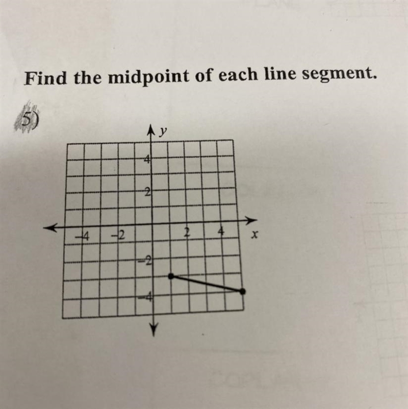 Find the midpoint of each line segment.-example-1