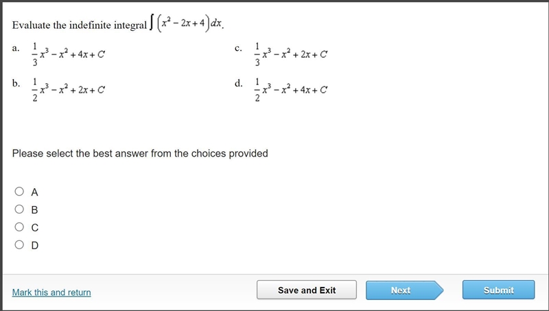 Evaluate the indefinite integral.-example-1