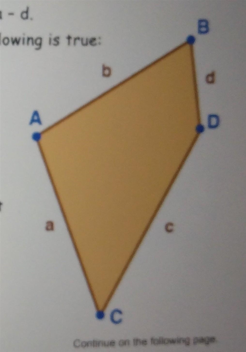 A. Find the perimeter of the figure of the following is true: a=x+7 b=2x+2 c=8x d-example-1