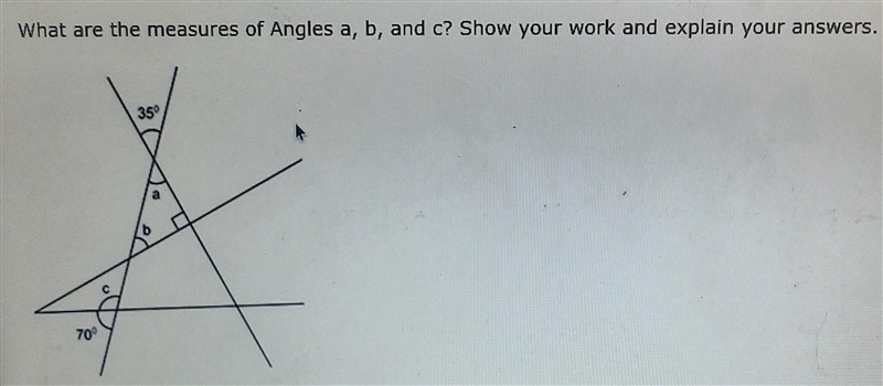 What Are The Mesure Measures of angle 1.a 2.b 3.c-example-1