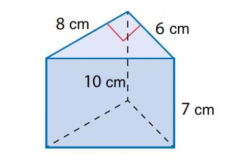 What is the surface area of the prism below?-example-1