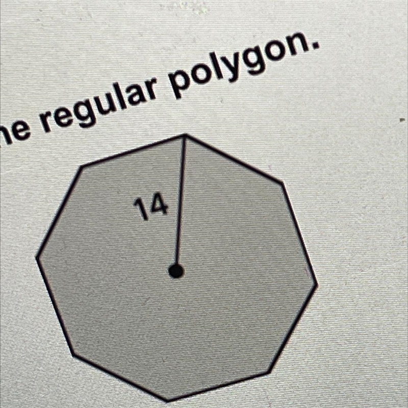 Find the area of the regular polygon-example-1