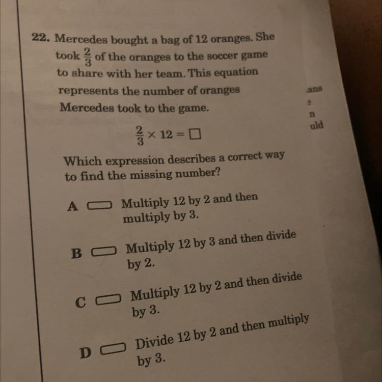 Which expression described a correct to find the missing number-example-1