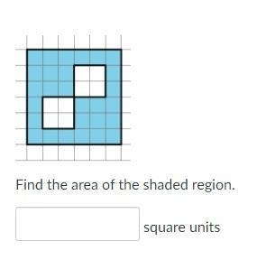 Find the area of the shaded region-example-1