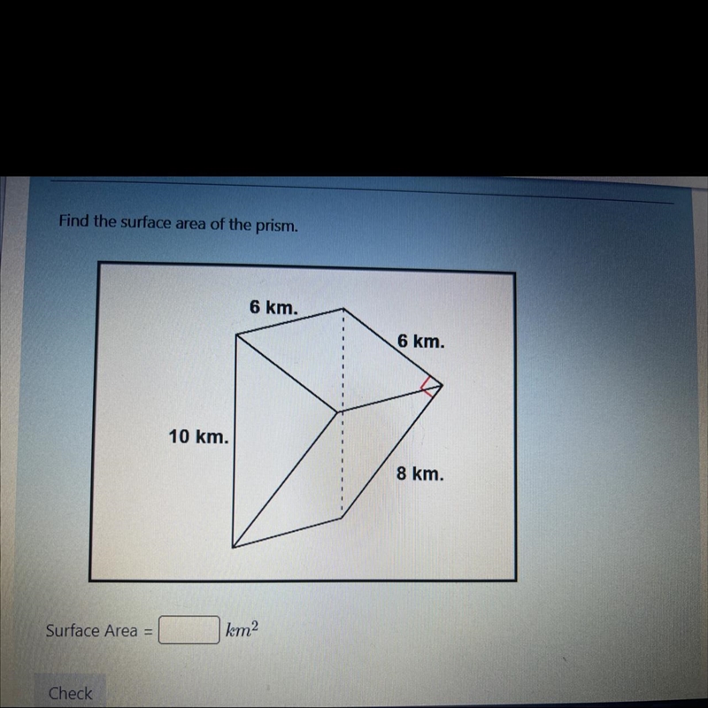 Find the surface area of the prism.-example-1